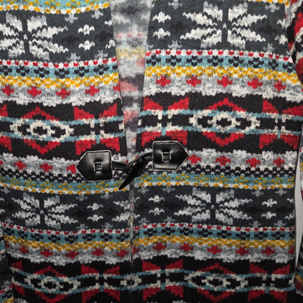 One World Multicolored One Toggle Jacket Large - Picture 2 of 6